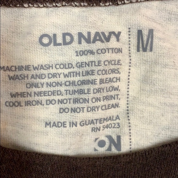 Beige and brown Old Navy men’s long sleeve shirt - Picture 2 of 2